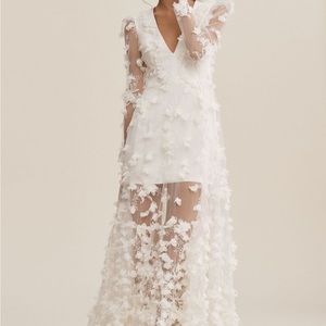 SOLD Helsi Blair Long Sleeve V-Neck Floral Maxi Dress